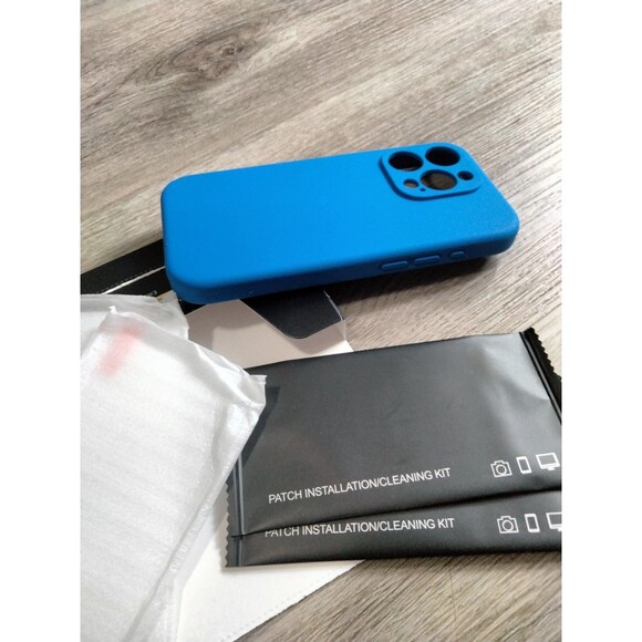 Otofly Silicone Case for Apple iPhone 15 Pro Blue Magsafe W/screen Protect - Picture 3 of 5